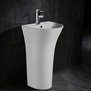 Раковина напольная CeramaLux N 48 G-307 белая купить в интернет-магазине Sanbest