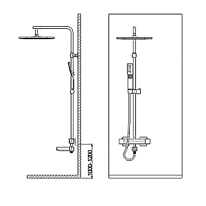 Душевая система WeltWasser WW TS 4244 купить в интернет-магазине сантехники Sanbest