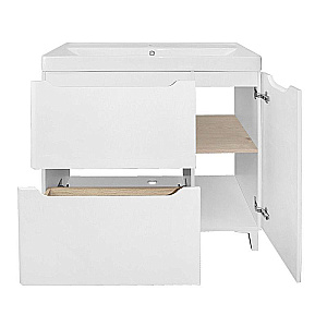 Тумба с раковиной Azario Lotos 100/2 Н CS00093901 белая для ванной в интернет-магазине Sanbest