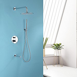 Душевая система ABBER Emotion AF8817 хром купить в интернет-магазине сантехники Sanbest