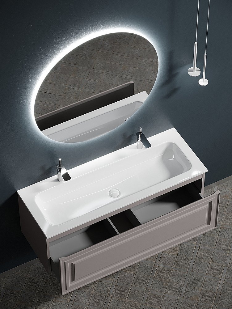 Тумба с раковиной Sancos Very VR120SM Doha Soft для ванной в интернет-магазине Sanbest