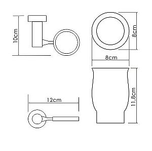 Стакан WasserKRAFT K-24228 купить в интернет-магазине сантехники Sanbest
