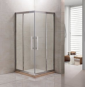 Душевой уголок Grossman Pragma PR-90SQ 90x90 стекло прозрачное/профиль серебро купить в интернет-магазине Sanbest