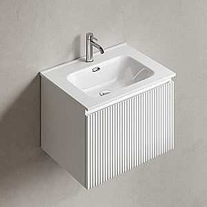 Тумба с раковиной Sancos Snob R 1.0 SNR1.060W/CN7001 Bianco для ванной в интернет-магазине Sanbest