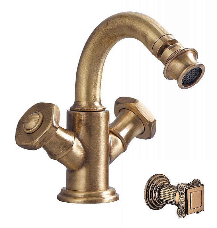 Смеситель для биде Cezares APHRODITE-BS2-02-O бронза купить в интернет-магазине сантехники Sanbest