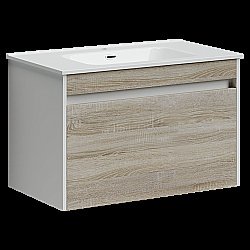 Тумба с раковиной Sancos Smart SM80E дуб бардолино для ванной в интернет-магазине Sanbest