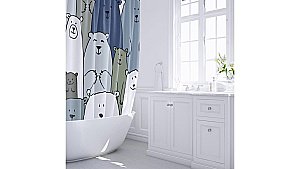 Шторка для ванной Fixsen Bear FX-2503 купить в интернет-магазине сантехники Sanbest