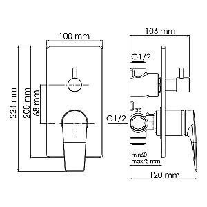Смеситель для душа WasserKRAFT Aisch 5571 купить в интернет-магазине сантехники Sanbest