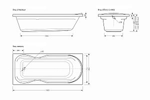 Ванна акриловая Loranto GRANBY CS00063294Granby 180х80 белая купить в интернет-магазине Sanbest