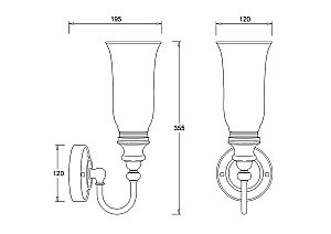 Светильник Savoy BL24 хром купить в интернет-магазине сантехники Sanbest