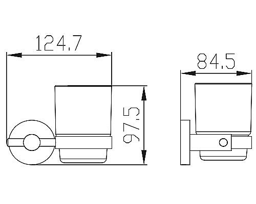 Стакан Kaiser KH-4105 бронза купить в интернет-магазине сантехники Sanbest