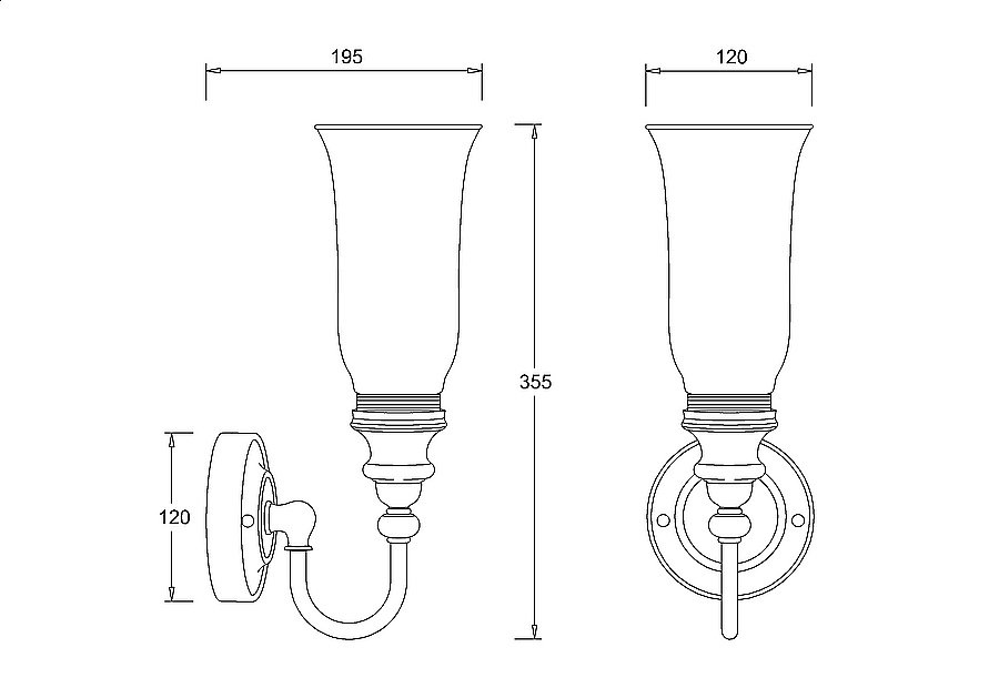 Светильник Savoy BL24 хром купить в интернет-магазине сантехники Sanbest