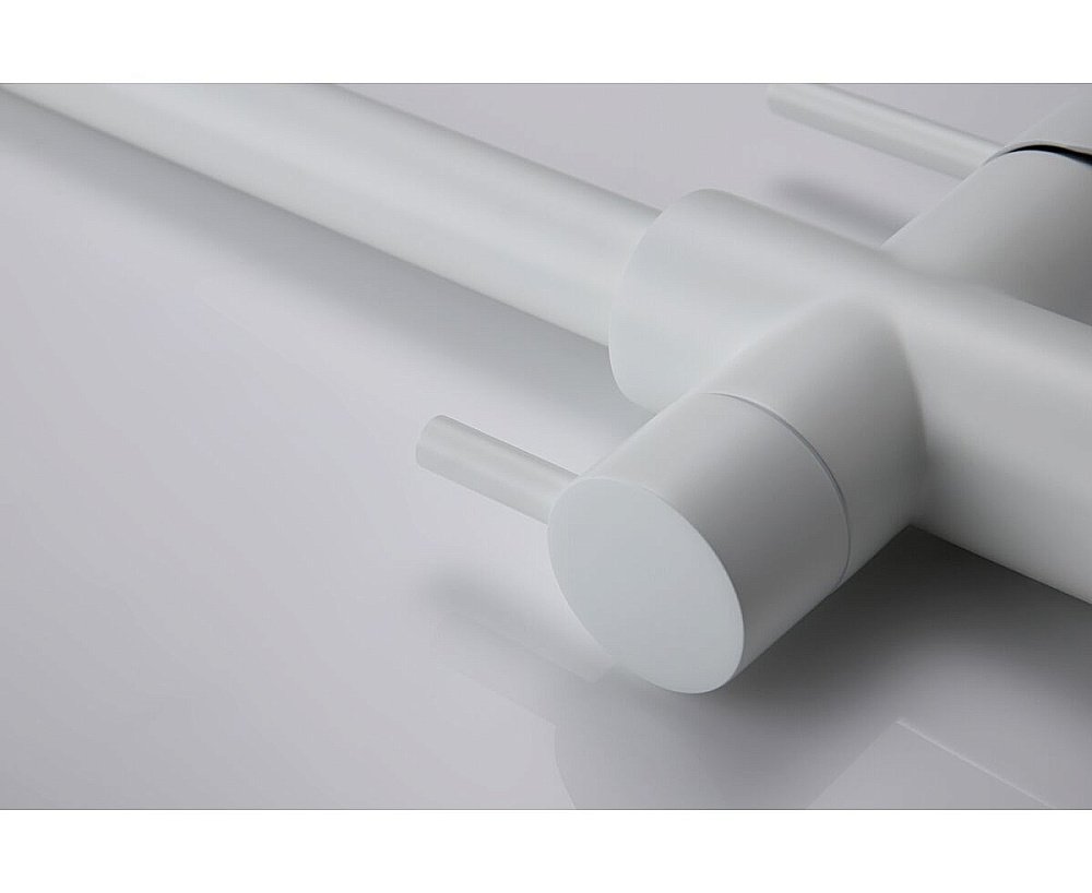 Смеситель для кухни Paulmark Lange La214212-WH белый матовый купить в интернет-магазине сантехники Sanbest