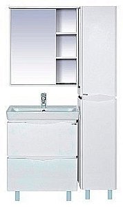 Зеркальный шкаф Misty Венера 70 белый купить в интернет-магазине сантехники Sanbest