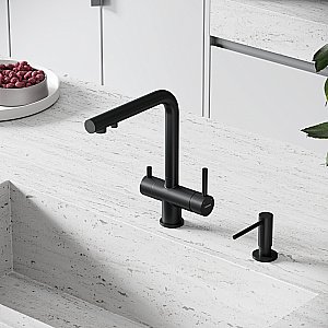 Смеситель для кухни Sancos Foster SC4014MB черный матовый купить в интернет-магазине сантехники Sanbest