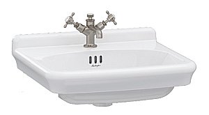 Консоль с раковиной Burlington Guild 56 с 1-им отверстием, хром для ванной в интернет-магазине сантехники Sanbest