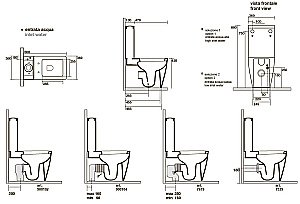 Унитаз напольный Kerasan Flo 3217 с бачком 3181 Белый купить в интернет-магазине Sanbest