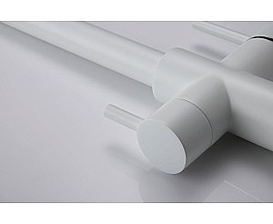 Смеситель для кухни Paulmark Lange La214212-WH белый матовый купить в интернет-магазине сантехники Sanbest