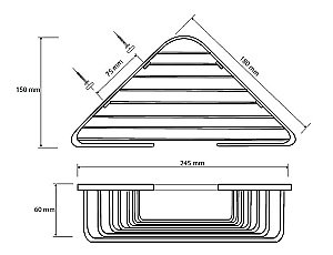 Полка Bemeta Cytro 102308120 черная купить в интернет-магазине сантехники Sanbest