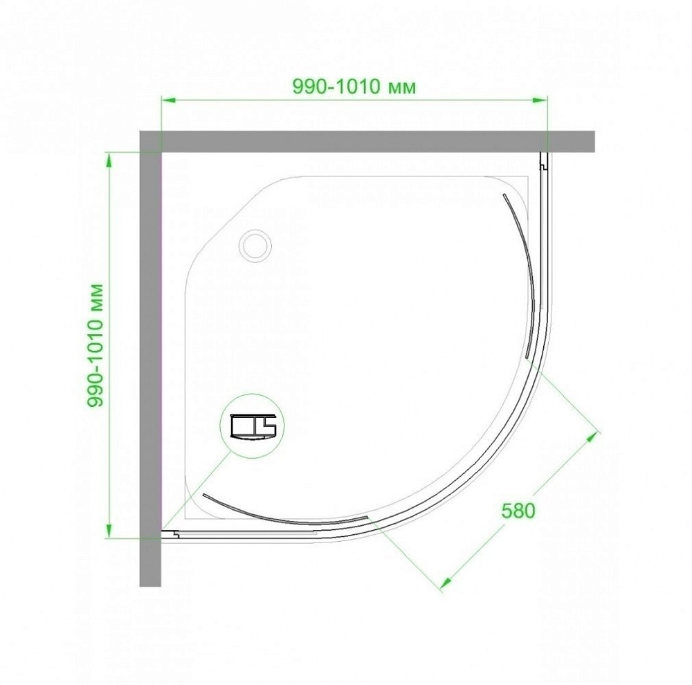 Душевой уголок Royal Bath RB100HKD-C 100х100 матовый купить в интернет-магазине Sanbest