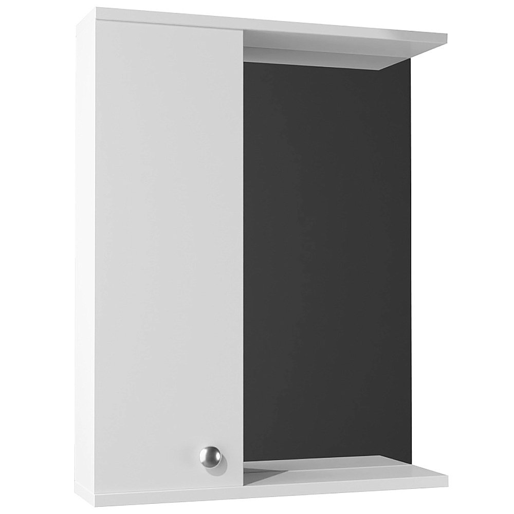 Зеркало со шкафом Loranto Моника 50 белое купить в интернет-магазине сантехники Sanbest