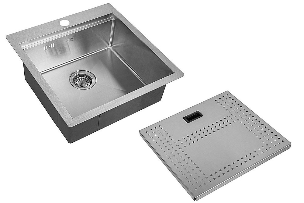 Мойка кухонная Zorg Master ZM N-5152 Сталь купить в интернет-магазине сантехники Sanbest