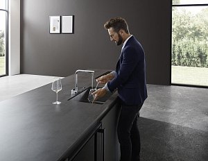 Смеситель для кухни Hansgrohe Aquno Select M81 250 73836800 купить в интернет-магазине сантехники Sanbest