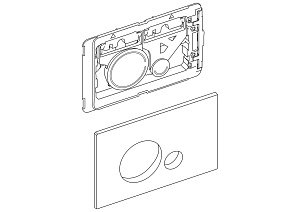 Кнопка для инсталляции BelBagno SFERA BB016-SR-CHROME.M купить в интернет-магазине сантехники Sanbest