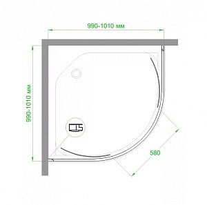 Душевой уголок Royal Bath RB100HKD-C 100х100 матовый купить в интернет-магазине Sanbest