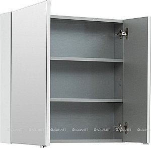 Зеркальный шкаф Aquanet Порто 70 белый купить в интернет-магазине сантехники Sanbest
