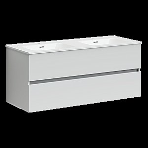 Тумба с раковиной Sancos Urban UR120-2W белый глянец для ванной в интернет-магазине Sanbest