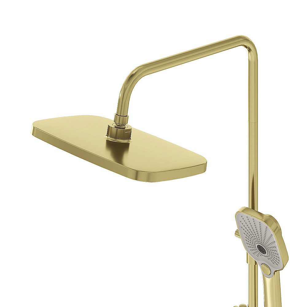 Душевая система Grossman Mercury 500.K35.10.320 золото брашированное купить в интернет-магазине сантехники Sanbest