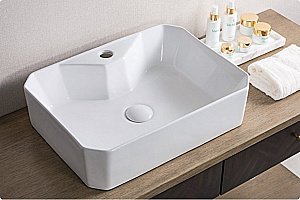 Раковина накладная Belbagno 49 BB1387 белая купить в интернет-магазине Sanbest