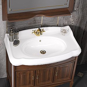 Тумба с раковиной Опадирис Лоренцо 100 светлый орех для ванной в интернет-магазине Sanbest