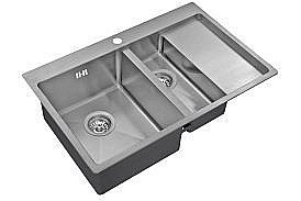 Мойка кухонная Zorg Inox R 5178-2-L Сталь купить в интернет-магазине сантехники Sanbest