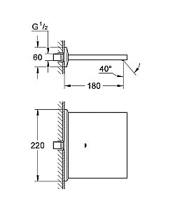 Каскадный излив для ванны и душа Grohe Allure Brilliant 13319 000 купить в интернет-магазине сантехники Sanbest