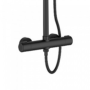 Душевая система Orange Thermo T02S4-912b черный матовый купить в интернет-магазине сантехники Sanbest