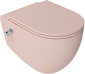 Унитаз подвесной с функцией биде Isvea Infinity 10NFS1005I-2S лососевый матовый, безободковый купить в интернет-магазине Sanbest