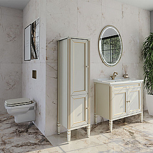 Тумба с раковиной Caprigo ALBION Promo 90 светлый беж для ванной в интернет-магазине Sanbest