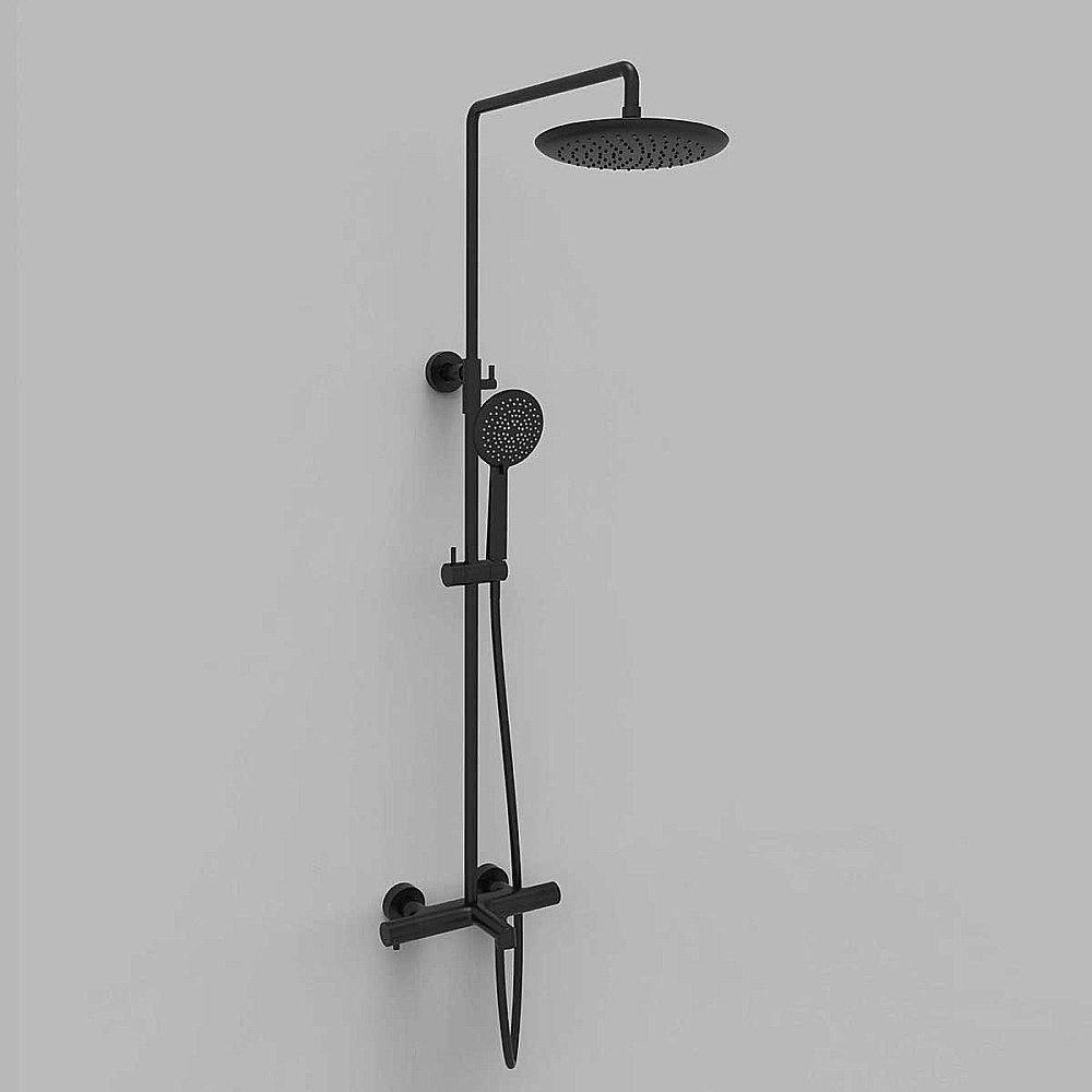 Душевая система Vincea Desire VSFS-1D1TMB черная матовая купить в интернет-магазине сантехники Sanbest