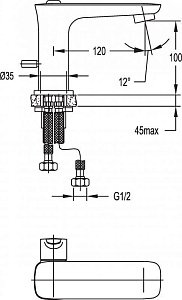 Смеситель для раковины Cezares TESORO-LS-01-W0 купить в интернет-магазине сантехники Sanbest