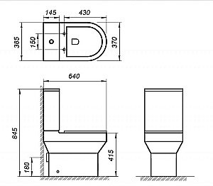 Унитаз-компакт BelBagno NORMA безободковый, с бачком купить в интернет-магазине Sanbest