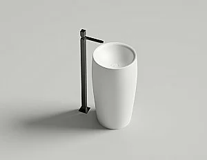 Раковина напольная Salini ALDA 03 130321M 47 из искусственного камня S-Stone, белая матовая купить в интернет-магазине Sanbest