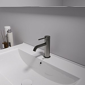 Смеситель для раковины Oliveeka Y OL-88139017-BGM оружейная сталь матовая купить в интернет-магазине сантехники Sanbest