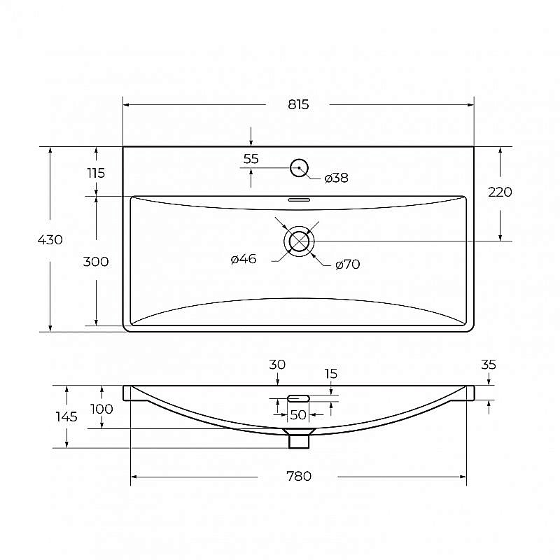Тумба с раковиной Belbagno DUE 80 DUE-800-2C-SO-GM-P-FH+BB-8076-3-80 ручки в комплекте, оружейная сталь для ванной в интернет-магазине Sanbest