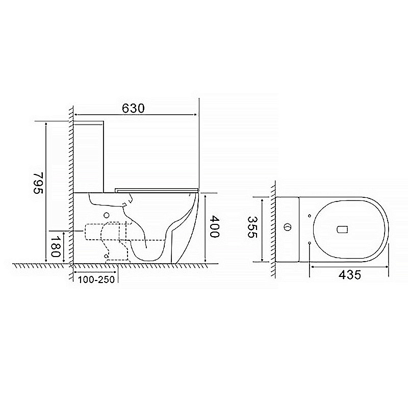 Инсталляция для унитаза Azario AZ-8010-1000 купить в интернет-магазине сантехники Sanbest