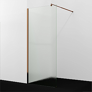 Душевое ограждение WasserKRAFT Rur 30W44RG-TXG 100 профиль розовое золото/стекло текстурное купить в интернет-магазине Sanbest