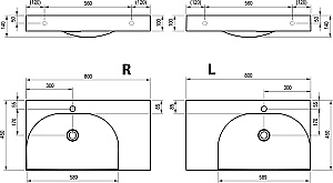 Раковина Ravak Lite XJX1280001 белый купить в интернет-магазине Sanbest