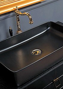 Раковина Boheme Vallessi 60 873 черная купить в интернет-магазине Sanbest