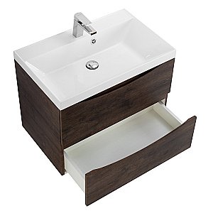 Тумба с раковиной Belbagno MARINO 75 подвесная Rovere Moro для ванной в интернет-магазине Sanbest